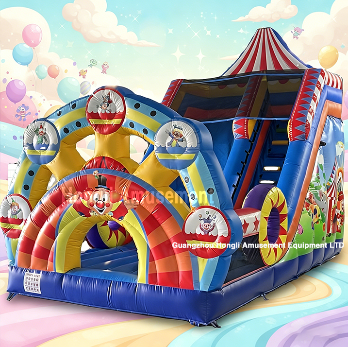 Inflatable Slide with castle