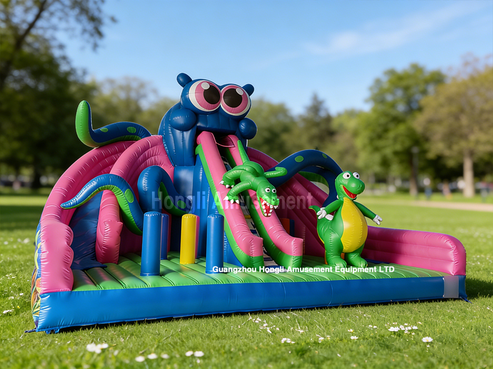 inflatable castle with slide