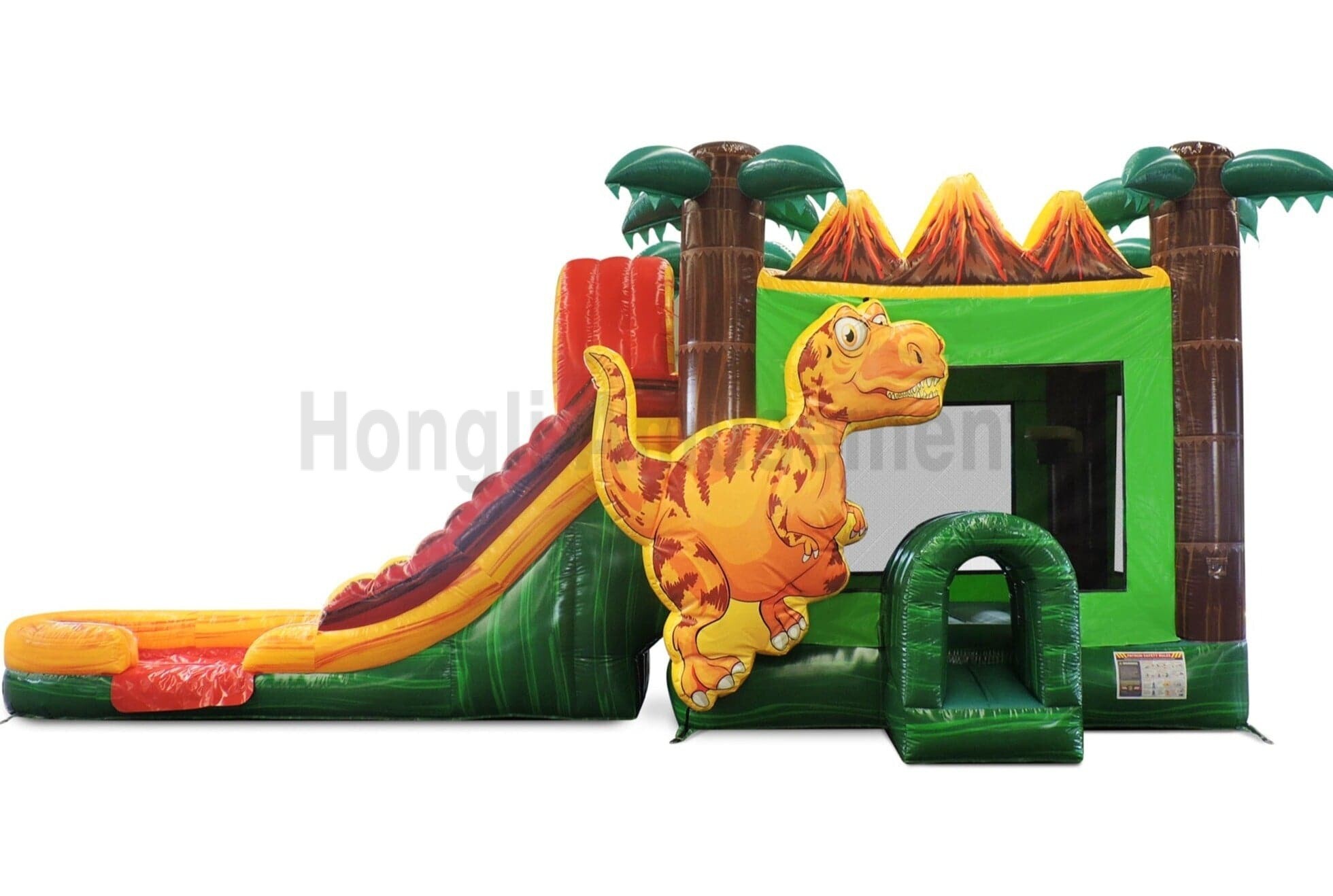 Inflatable dinosaur combo