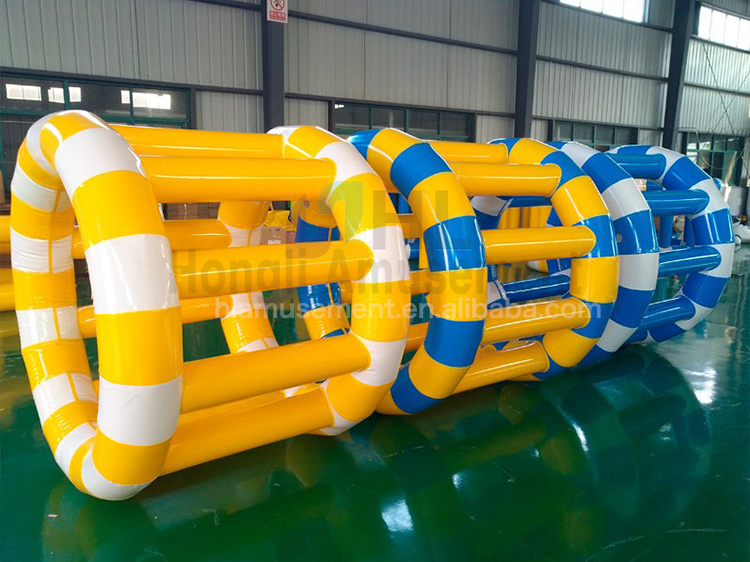 Inflatable water roller