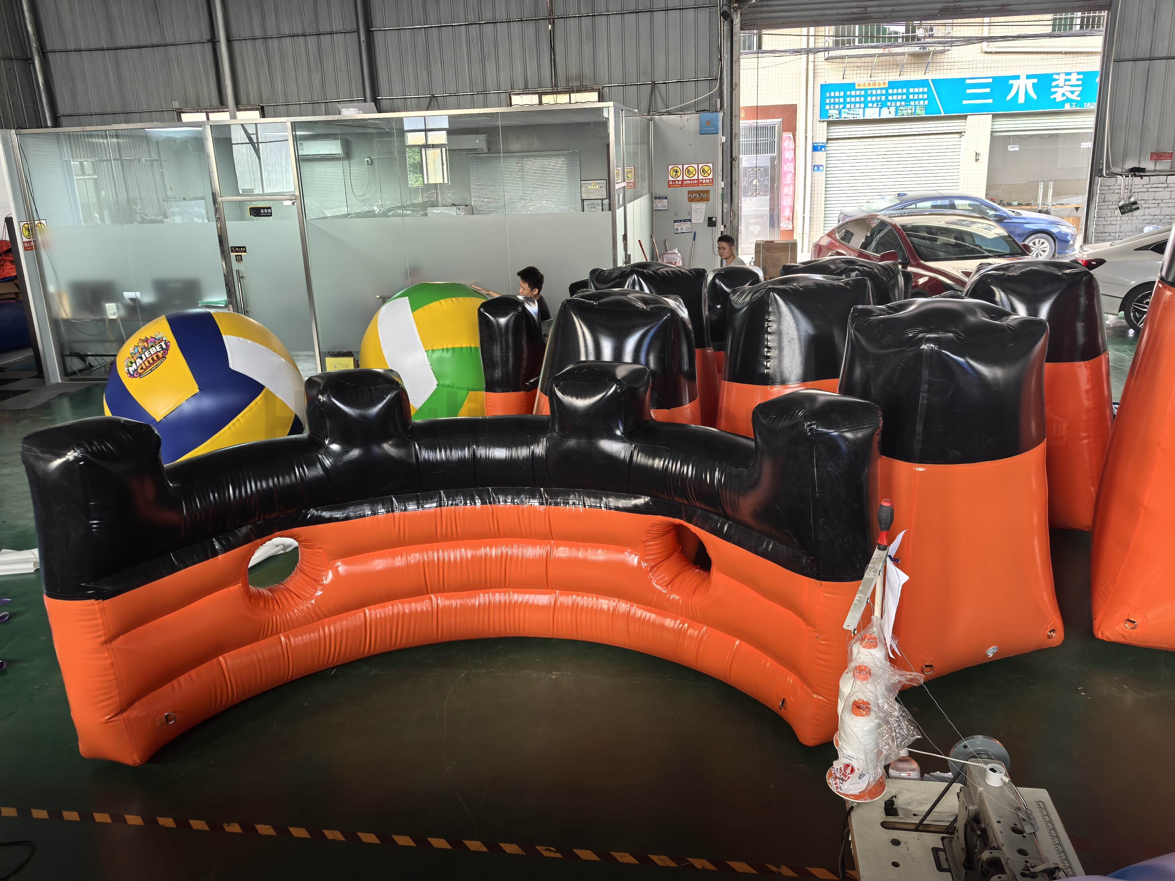 Inflatable bunkers