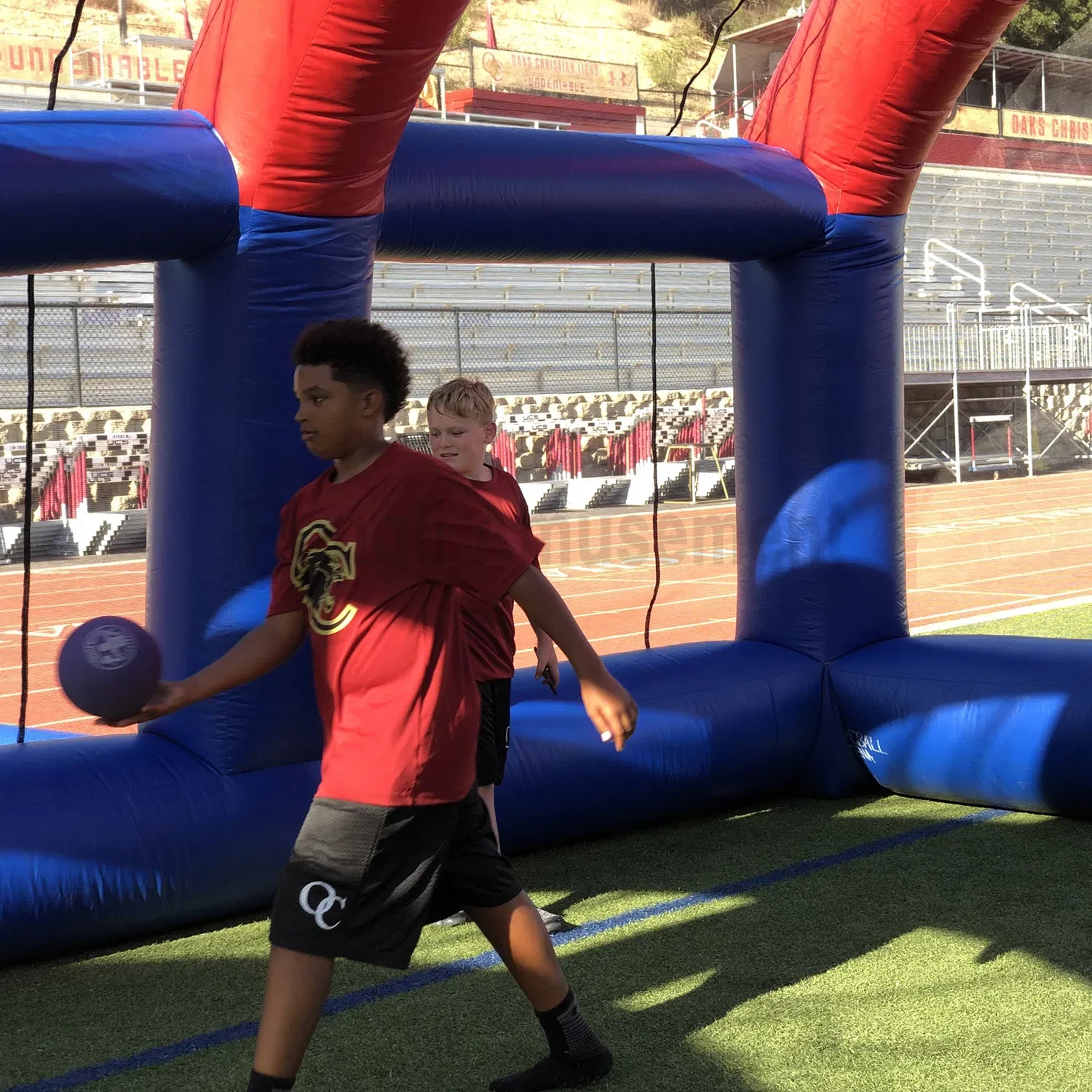 Inflatable football arena