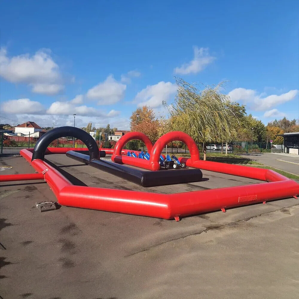Inflatable track arena