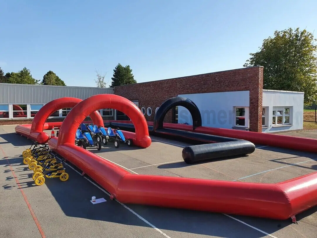 Inflatable track arena