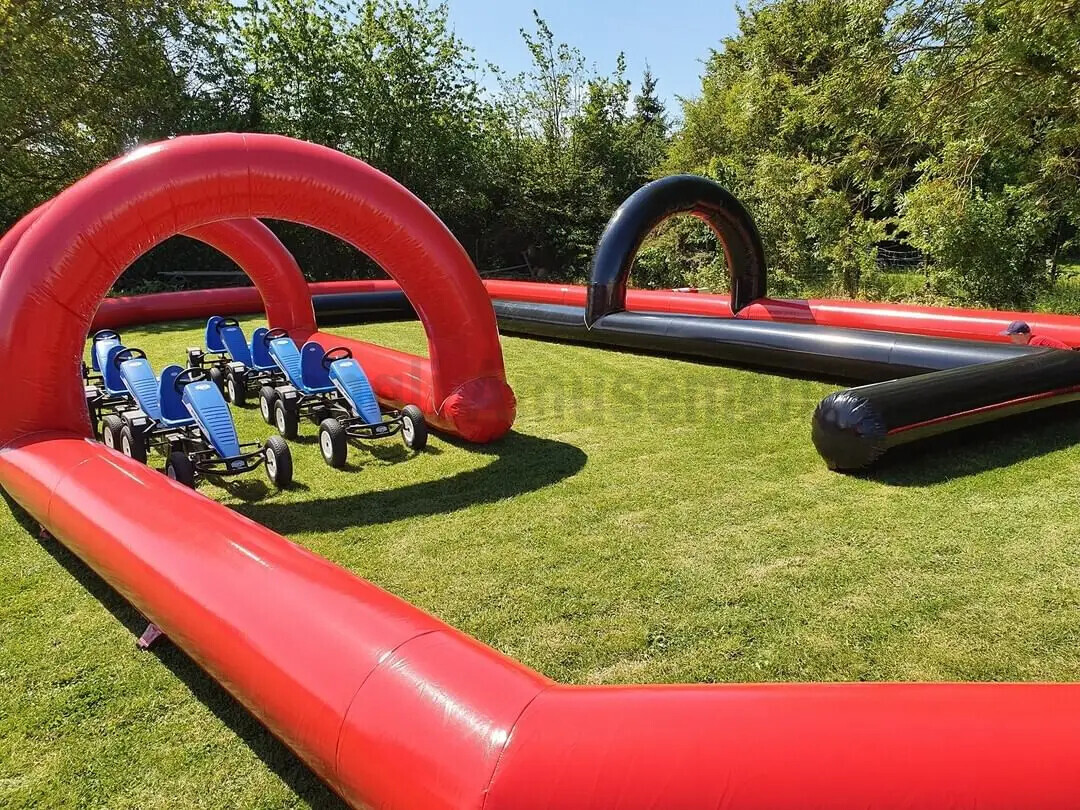 Inflatable track arena