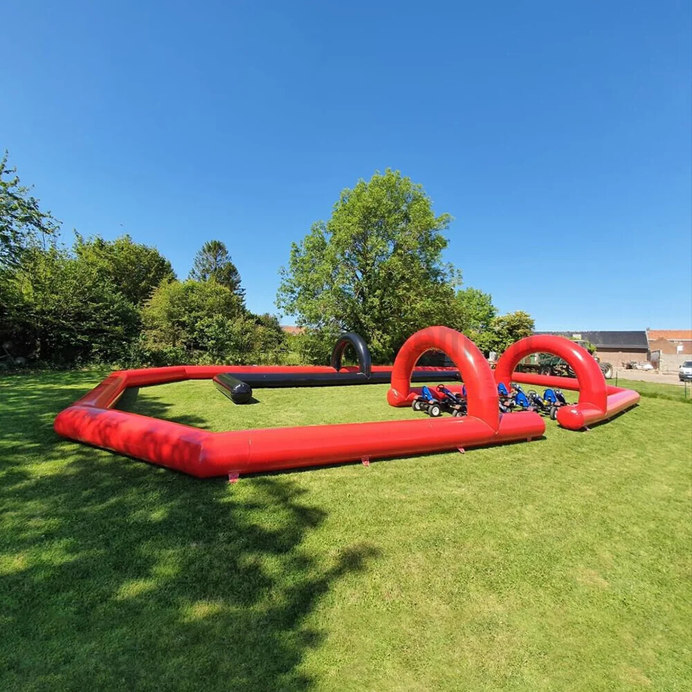 Inflatable track arena