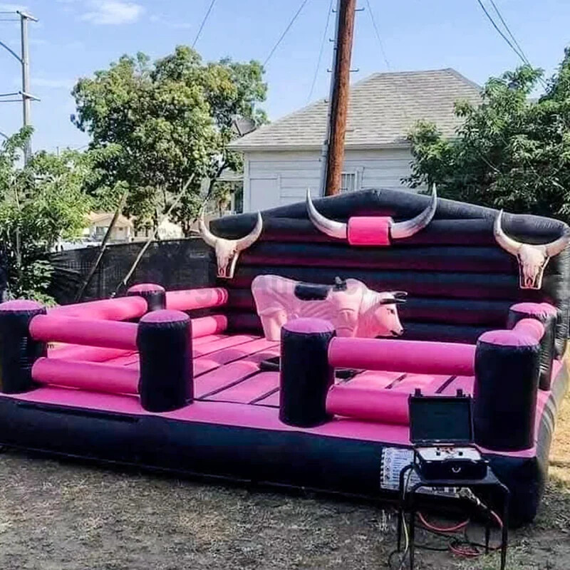 Inflatable Mechanical Bull Riding Game 