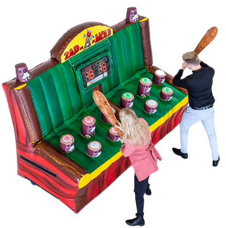 Inflatable zap a mole games