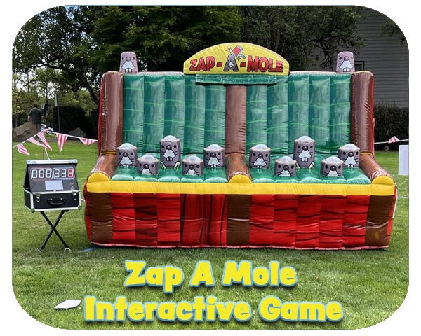 Inflatable zap a mole games