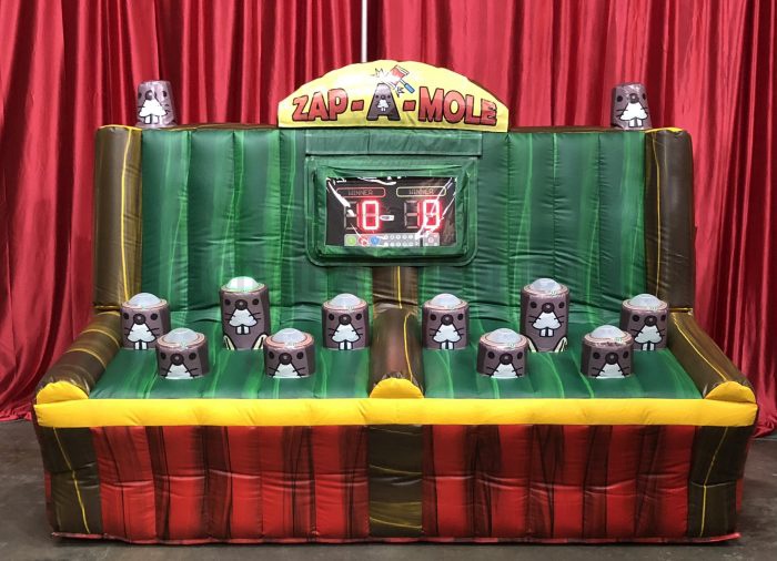 Inflatable zap a mole games