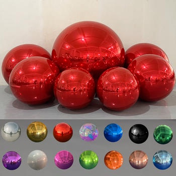 Big Shiny Inflatable Balls Girl Party Wedding Event Decor Iridescent Bubble Balloons Inflatable Mirror Ball