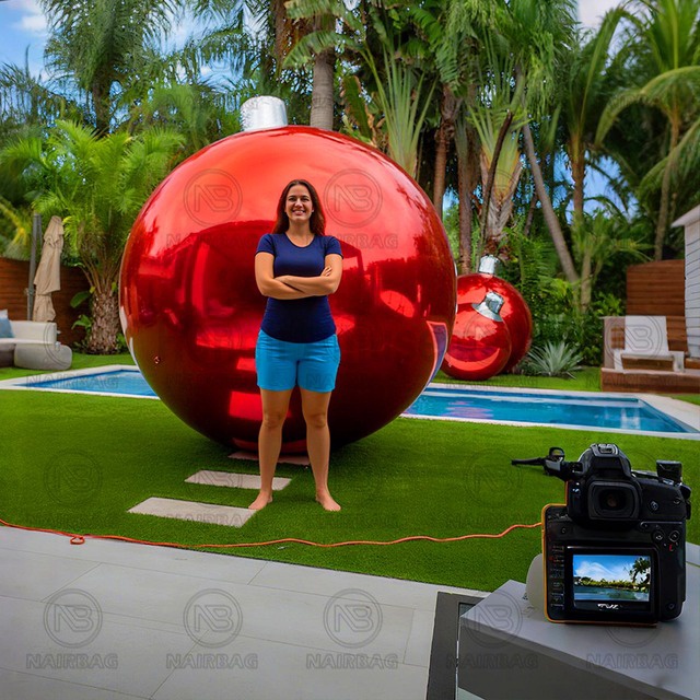 Shiny Inflatable Balls Girl Party Wedding Event Decor Iridescent Bubble Balloons Inflatable Mirror Ball