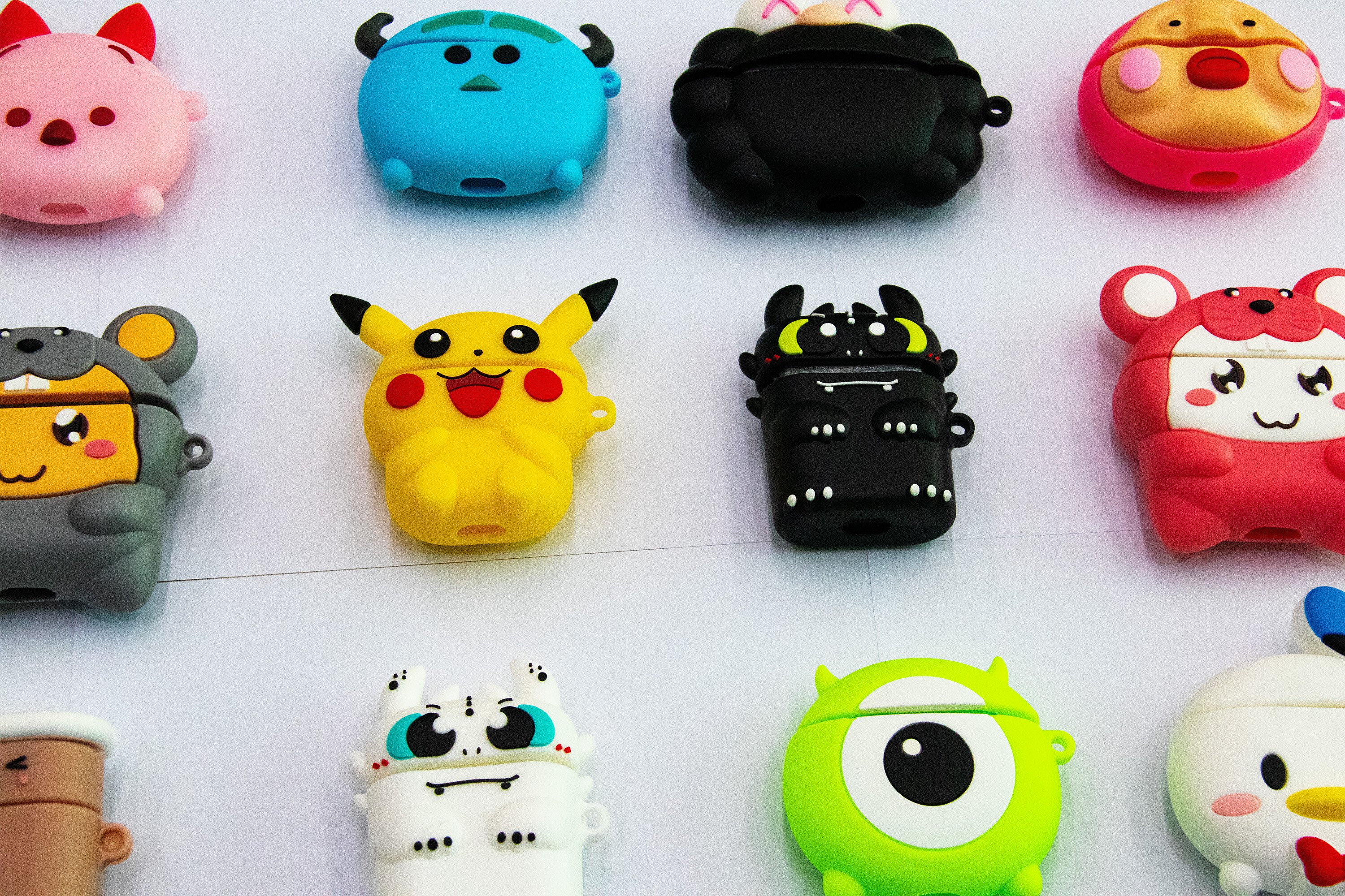 Custom Silicone Earphone Case Cartoon Design