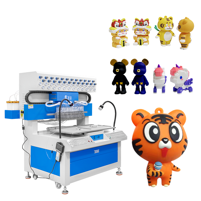 Automatic 24 Color 2D 3D Silicone PVC Liquid Filling Dispensing Dripping Drop Machine for Phone Case Keychain Making