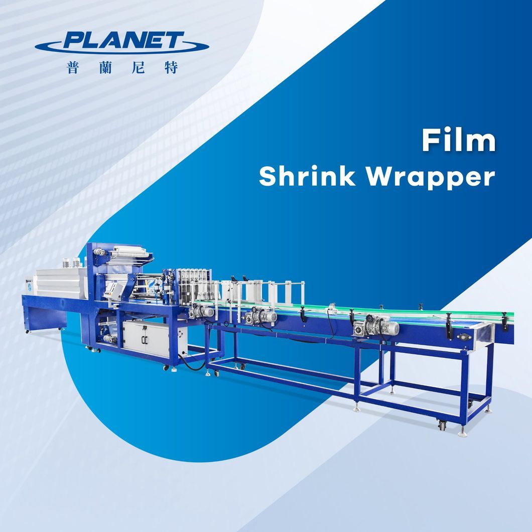 Linear type Pe film shrink wrapping Machine