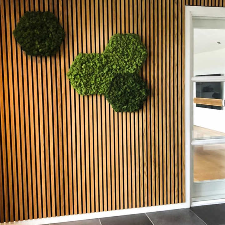 Panel Acústico de Listones de Madera