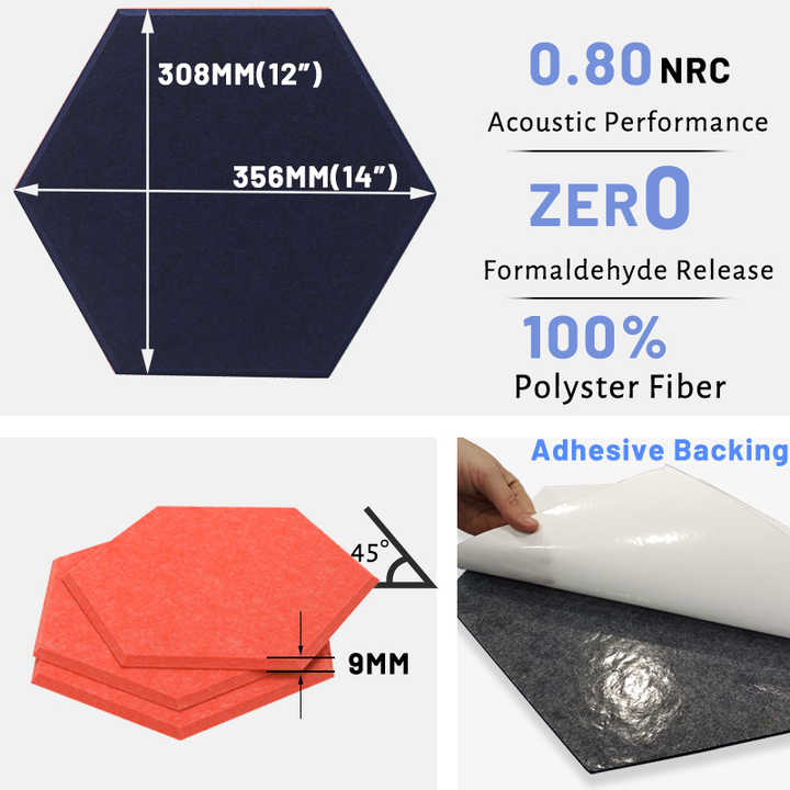 Diseño de paneles acústicos hexagonales