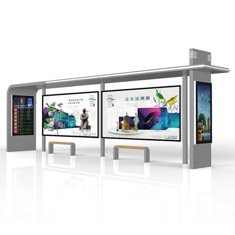 Bus stop pavilion processing