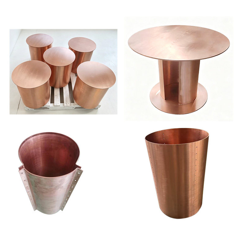 Non-Standard Copper Parts Laser Cutting Rolling Welding Service