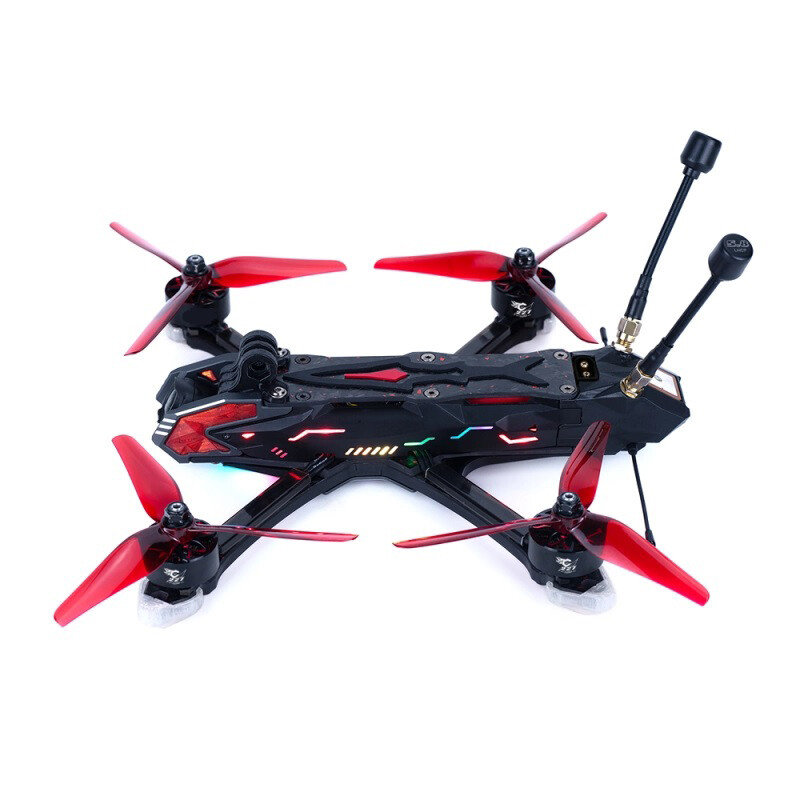 MANTA 5 PRO High-Performance DIY Drone With 34 LED 6S DJI O3 VTX, GPS DC/Square X-Shaped Frame For Cinematic/Freestyle FPV Setups