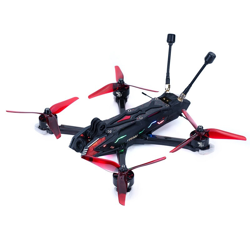 MANTA 5 PRO High-Performance DIY Drone With 34 LED 6S DJI O3 VTX, GPS DC/Square X-Shaped Frame For Cinematic/Freestyle FPV Setups