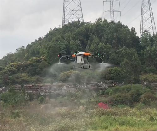 Drone spraying techniques for crop protection