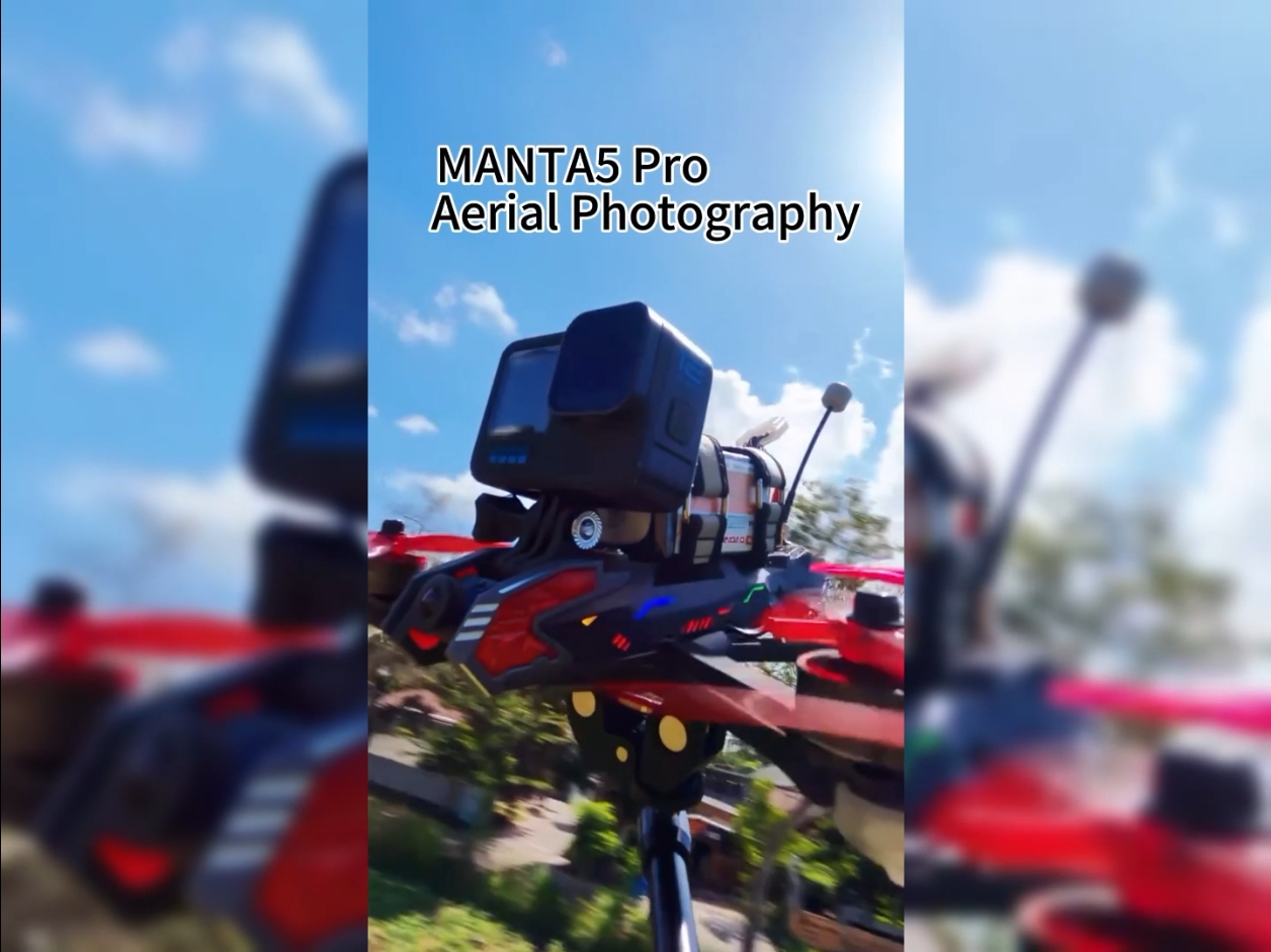 First frames of MANTA5 Pro: jumps over rice fields