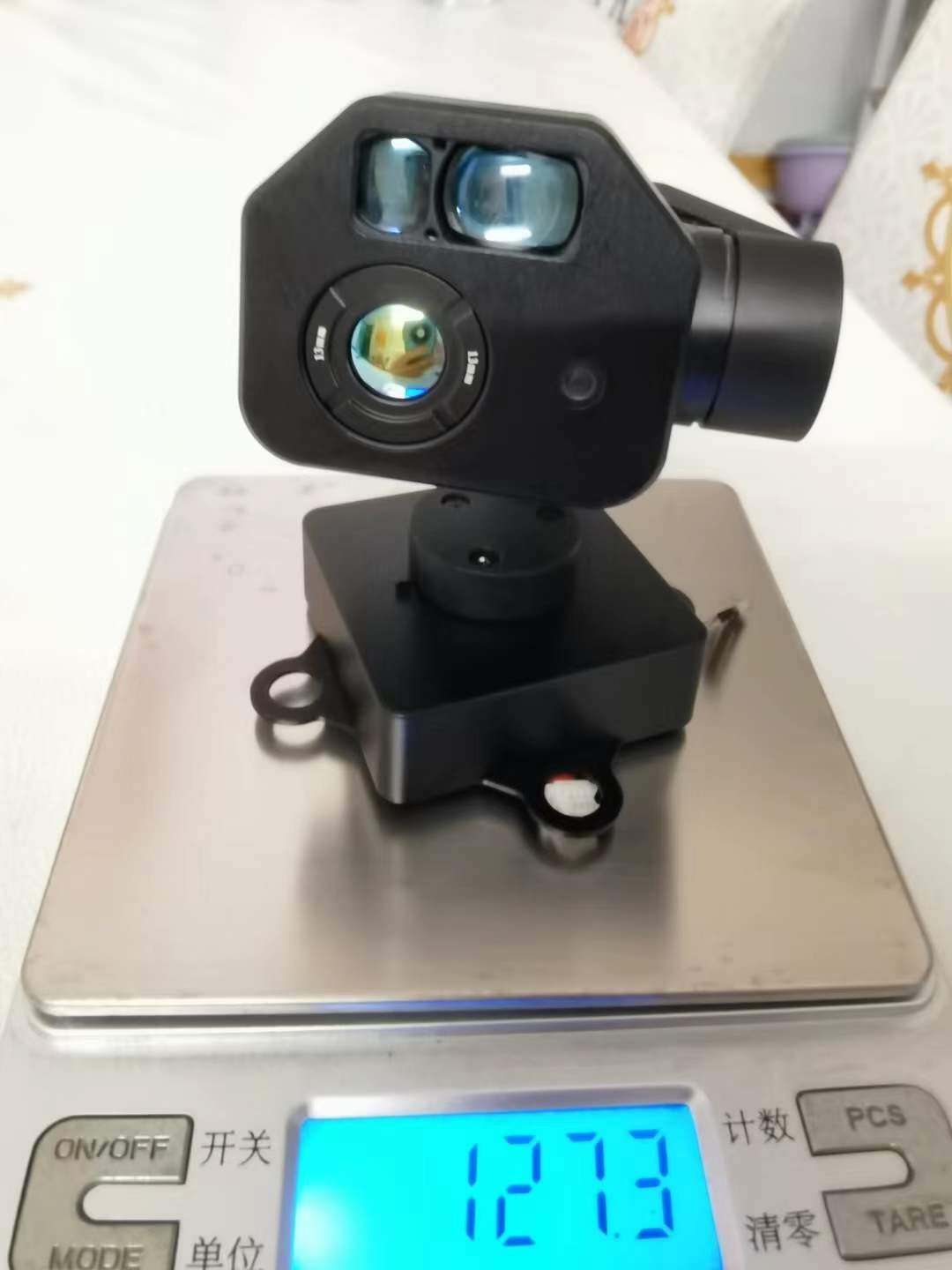 Compact Triple-Sensor Gimbal: 2K/4K Visible + 640 Thermal + 1200m Laser Rangefinder with Target Tracking