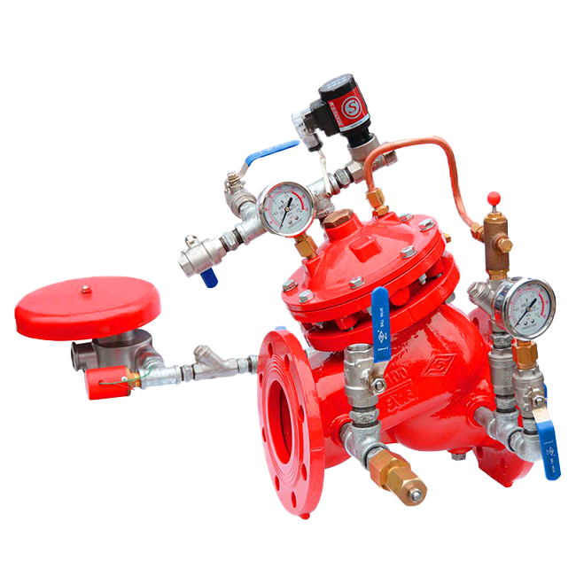 Deluge alarm valve