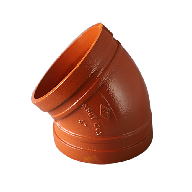 Ductile Iron Grooved Pipe Fitting - Standard 45° Elbow