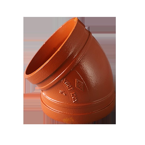 Ductile Iron Grooved Pipe Fitting - Standard 45° Elbow