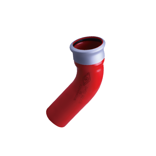 RD45D 45°elbow with plain end