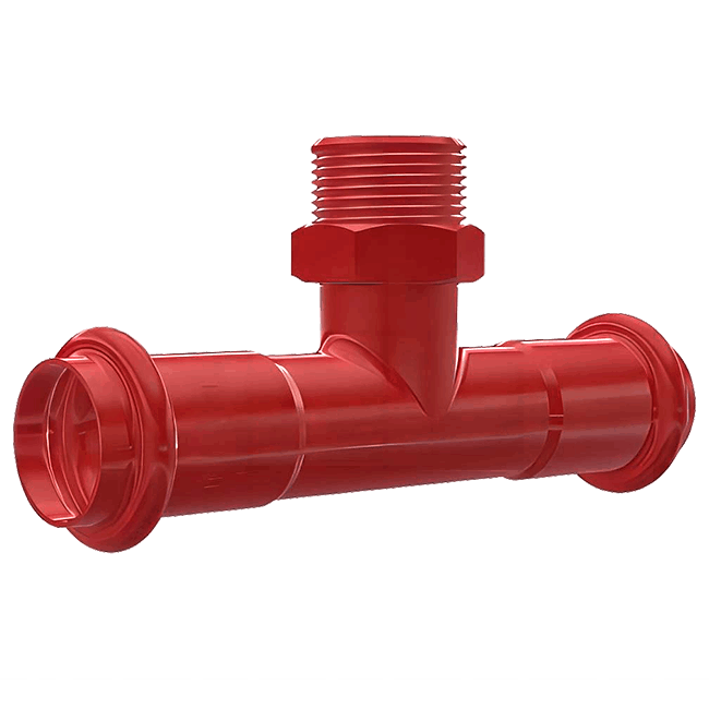 Equal diameter outer wire tee