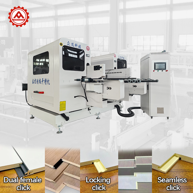 CNC Double Sides 4-Stations Wall Panel Slotting Machine