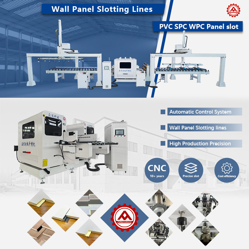 双端详情页1 CNC Double Sides 4-Stations Wall Panel Slotting Machine