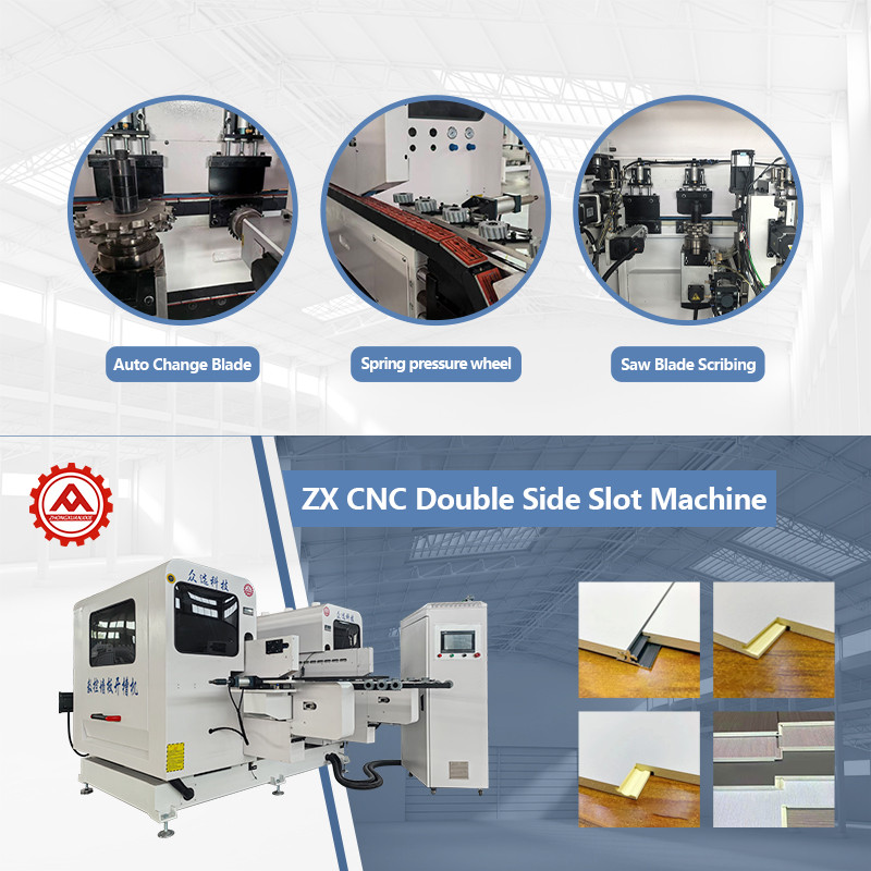 双端详情页2 CNC Double Sides 4-Stations Wall Panel Slotting Machine