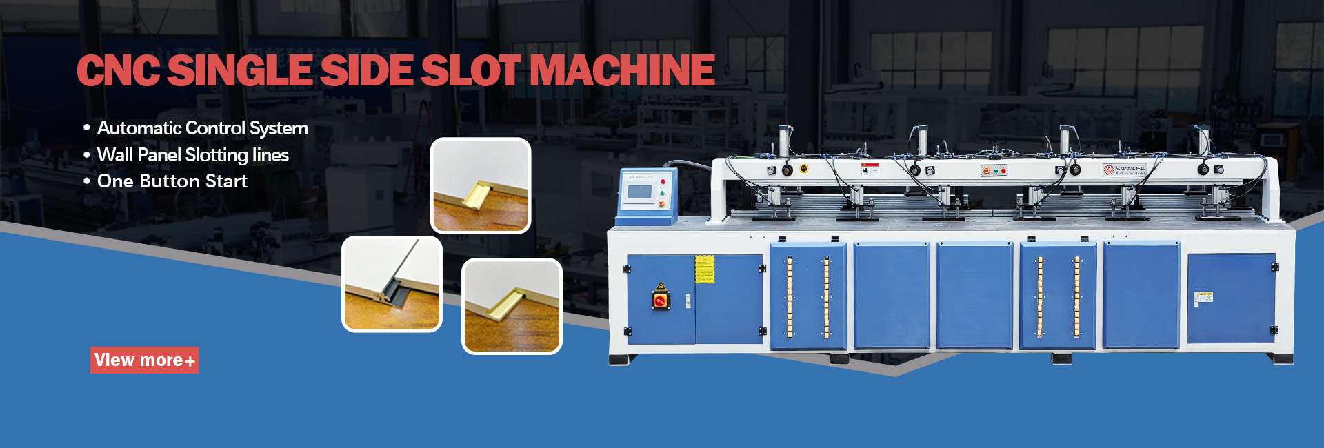 CNC Single Side Wall Panel Slotting Machine