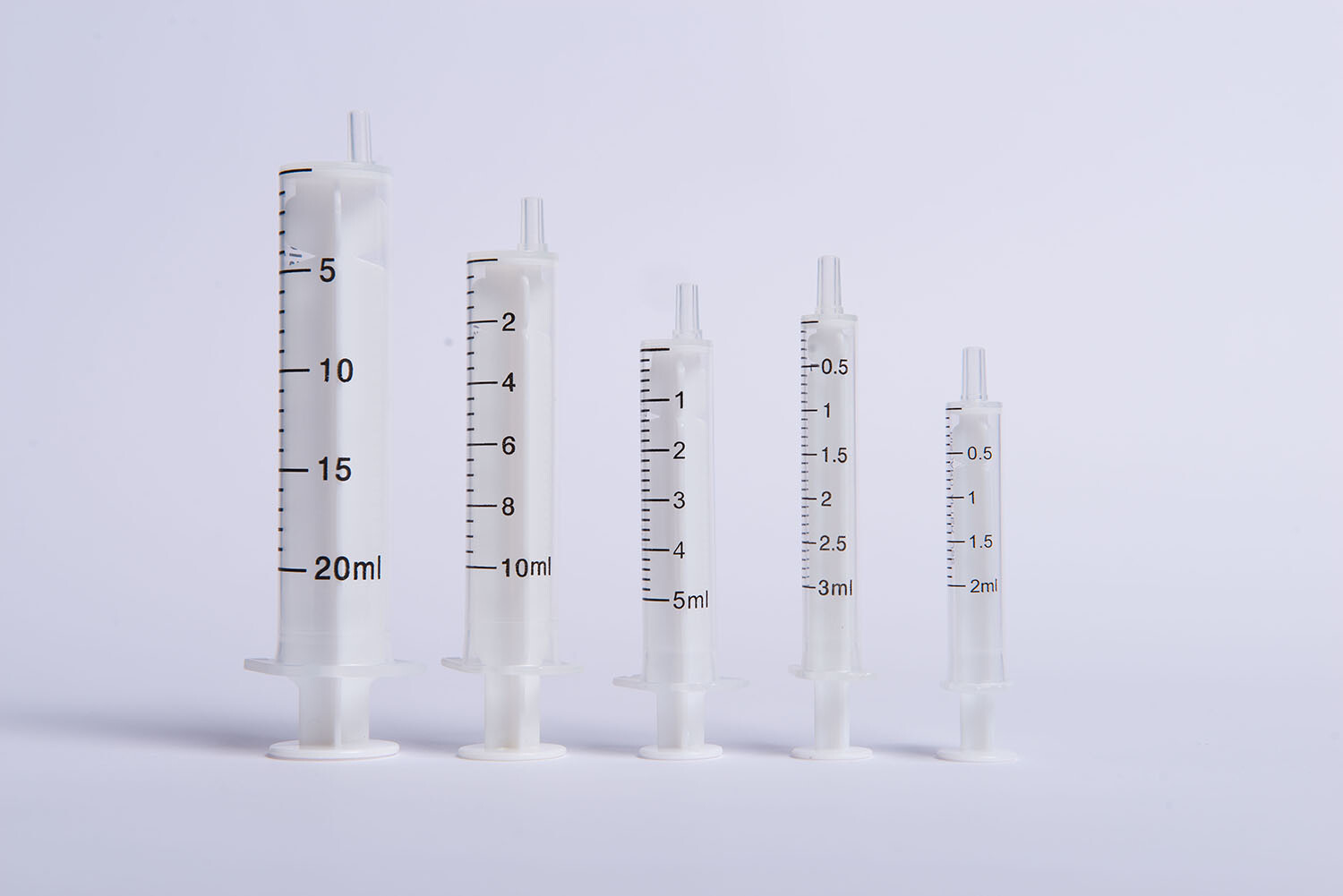 disposable 2-part syringe set