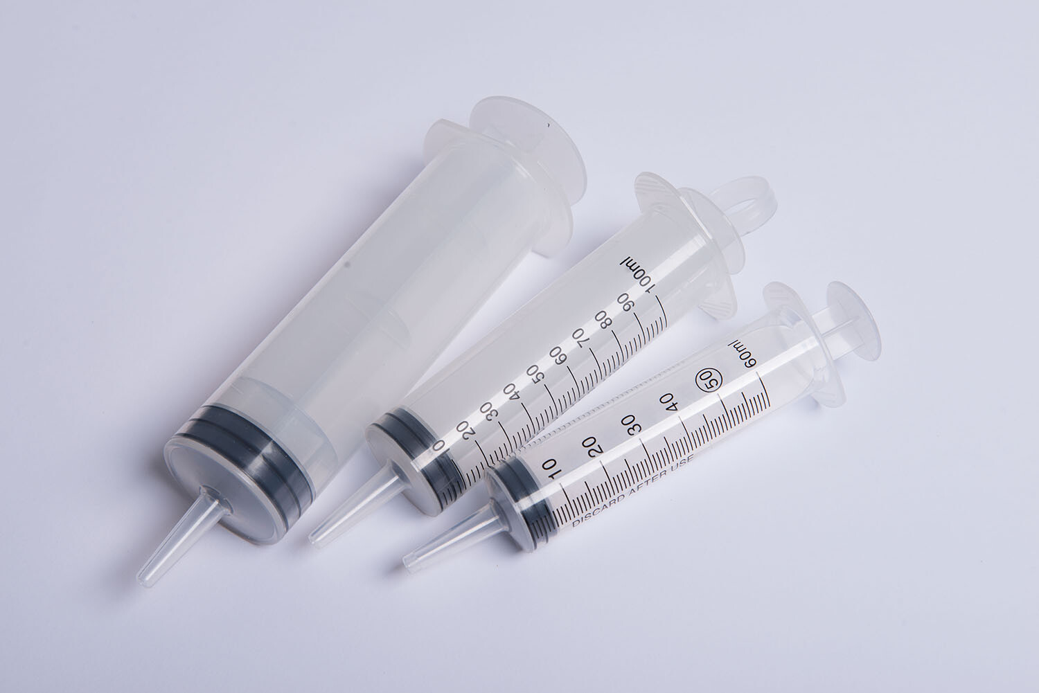 disposable 3-part syringe set