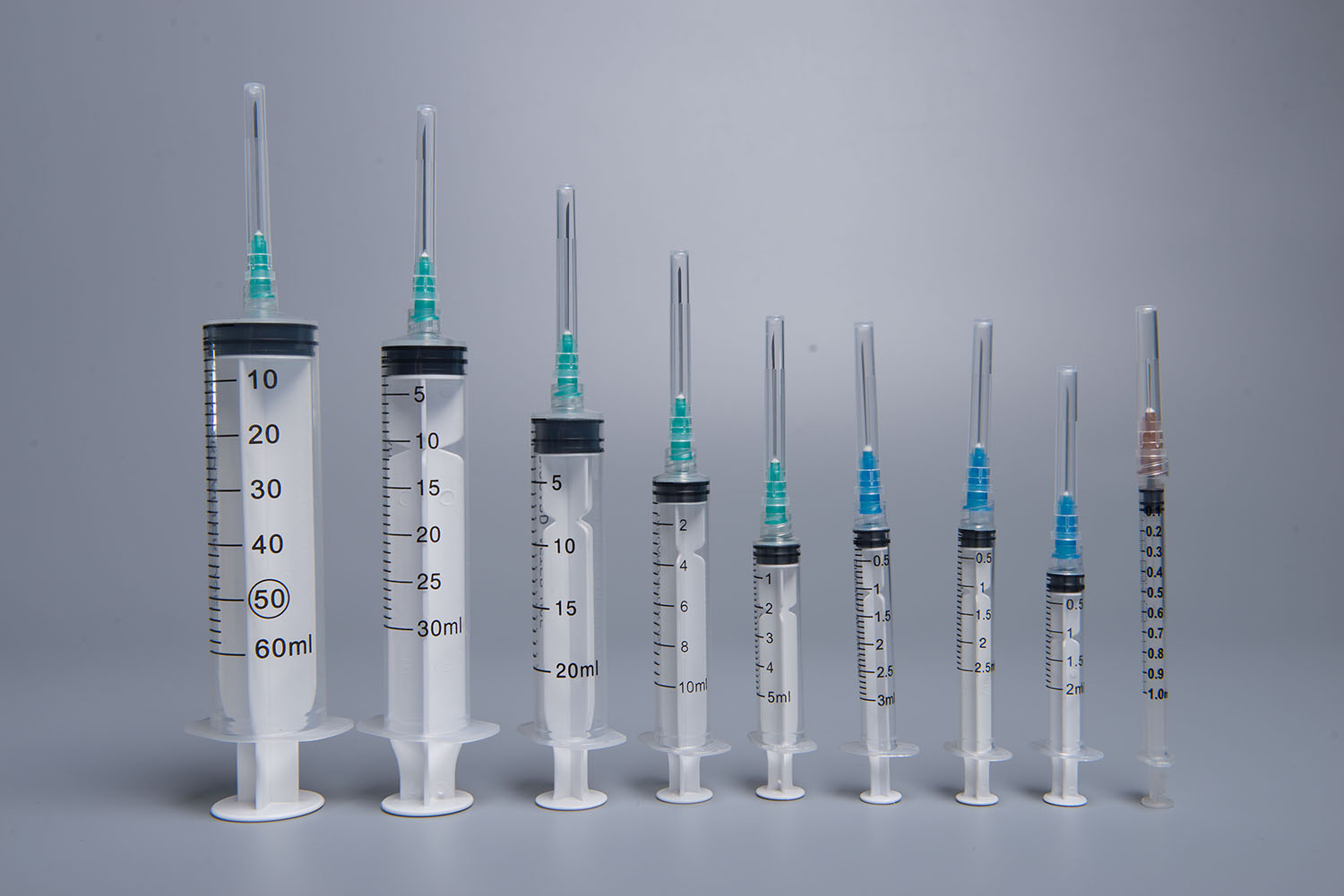 disposable 3-part syringe set