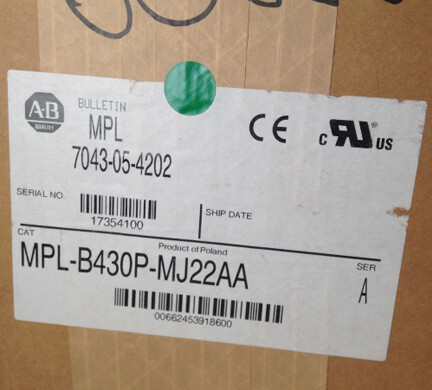 Allen Bradley MPL-B430P-SK22AA Servo Motor Bulletin MPL LL