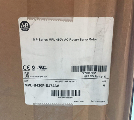 Allen Bradley MPL-B430P-SK22AA Servo Motor Bulletin MPL LL