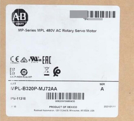 Allen Bradley MPL-B430P-SJ74AA Servo Motor Bulletin MPL LL