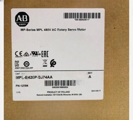 Allen Bradley MPL-B430P-HJ74AA Servo Motor Bulletin MPL LL