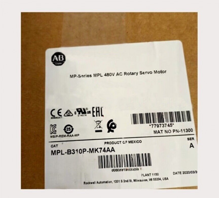 Allen Bradley MPL-B430P-HJ74AA Servo Motor Bulletin MPL LL