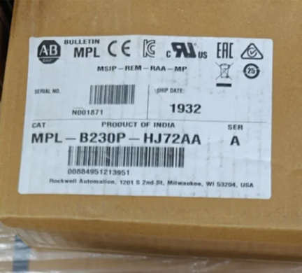 Allen Bradley MPL-B420P-SK74AA Servo Motor Bulletin MPL LL