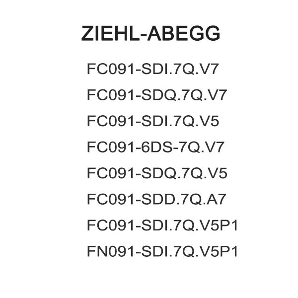 Brand-New ZIEHL-ABEGG FN080-SDS.6N.V7P5 Compact Axial Fan Fast Shipping