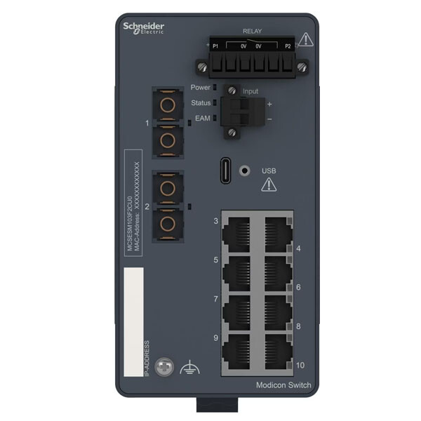New Original Schneider MCSESM103F2CU0 10-Port Managed Industrial Switch Fast Shipping
