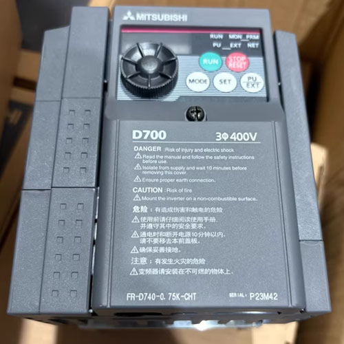 Mitsubishi FR-D740-0.75K-CHT 0.75kW 3-Phase Compact Inverter Variable Frequency Drive