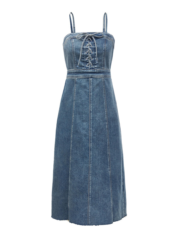 Denim camisole dress 6